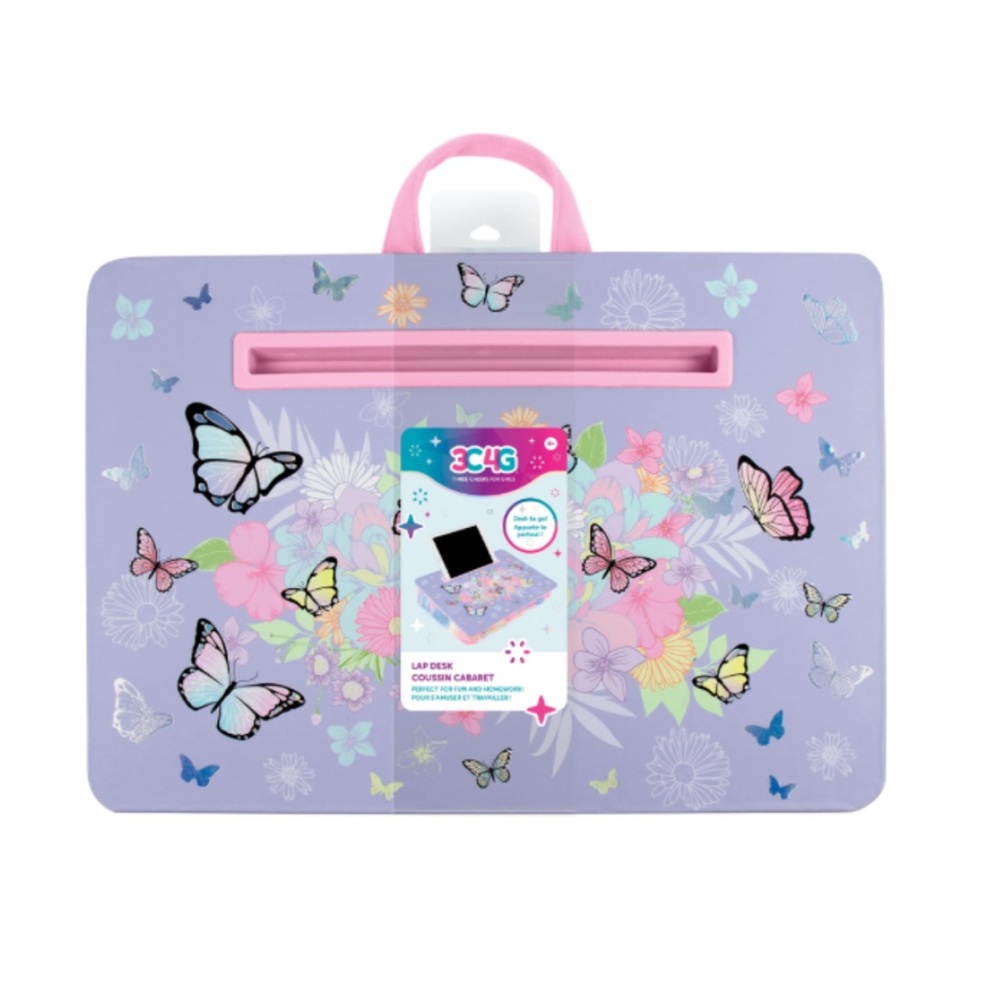 3C4G Purple Butterfly Lap Desk